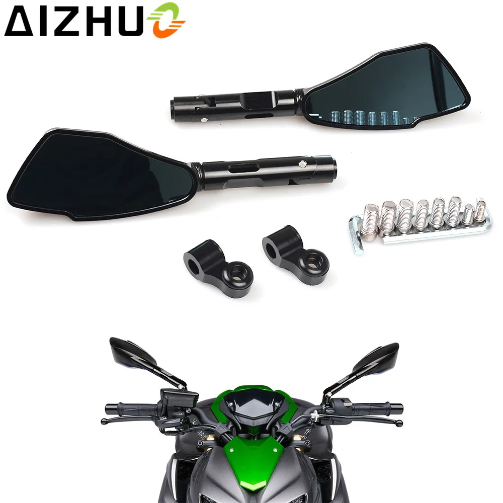For Honda CB500 CBF125 Yamaha XJR1300 XJ6 V-max Motorcycle Rearview Mirrors 8mm 10mm CNC Aluminum Motor Mirrors Side Mirrors