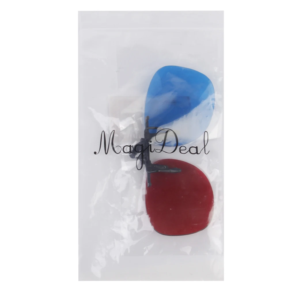 1Pair Adult Red-Blue 3D Clip-on Glasses for 3D Viewing Home Movies fashion style and durable Red blue 3D clip on myopia Glasses