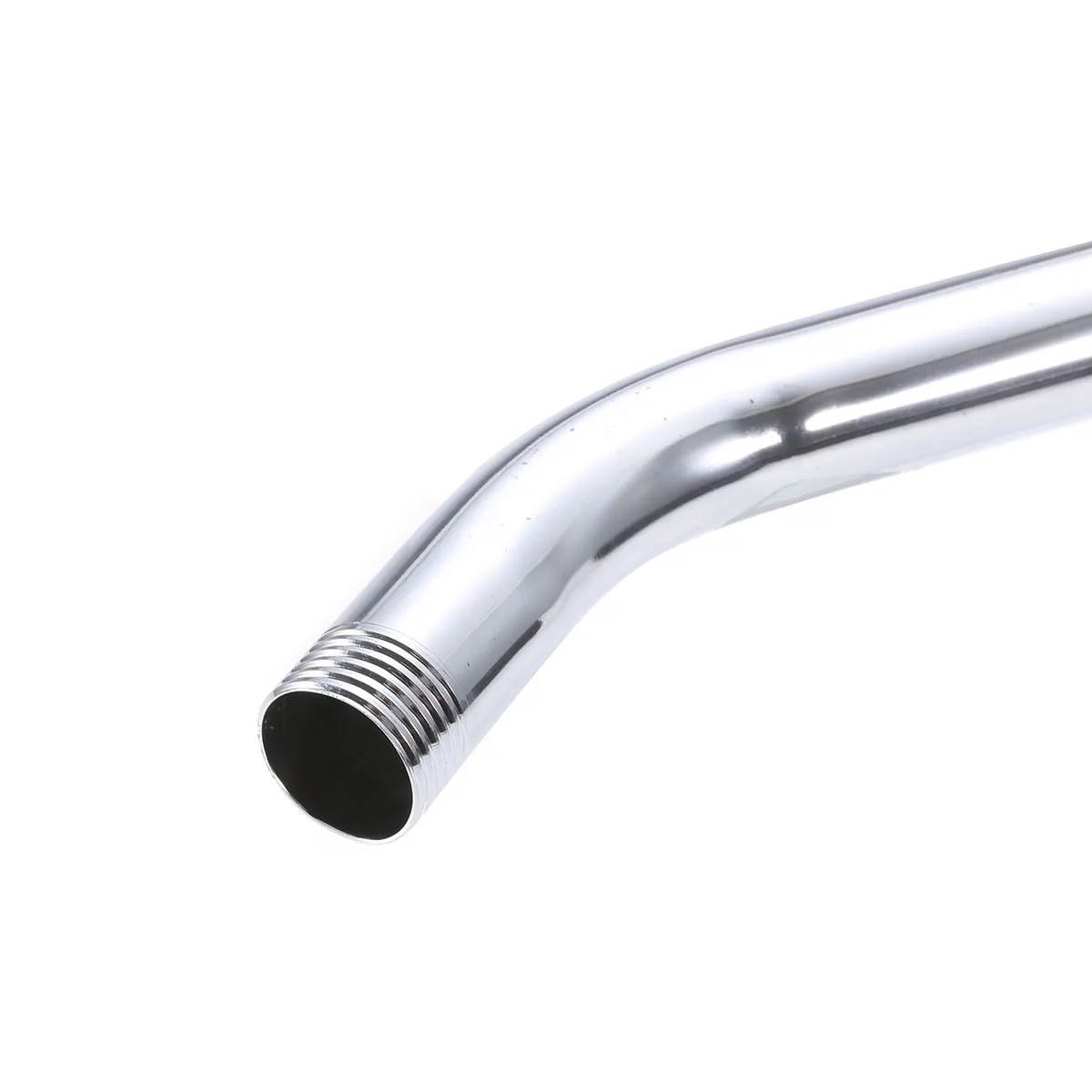 G1/2" Threaded Shower Head Extra Pipe Stainless Steel Shower Arm Head Extension Angled Extra Pipe Tube