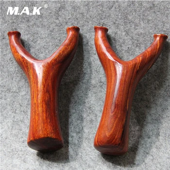 

1pc Outdoor Recurve Wooden Slingshot Powerful Archery Rosewood Sling Shot with Flat Rubber Tube for Shooting and Hunting