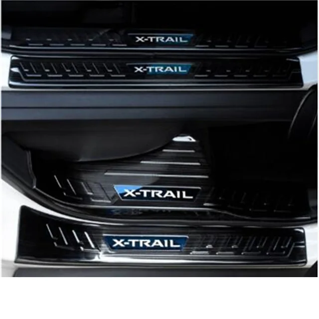 Для Nissan Rogue X-Trail T32 Нержавеющая сталь Накладка порога Добро пожаловать педаль автомобиль Средства для укладки волос 8 шт./компл - Цвет: 5