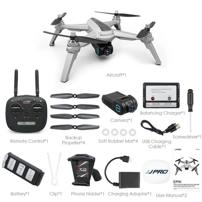 Профессиональный радиоуправляемый Дрон X5 с GPS Wi Fi FPV 1080P HD камерой следуй за мной