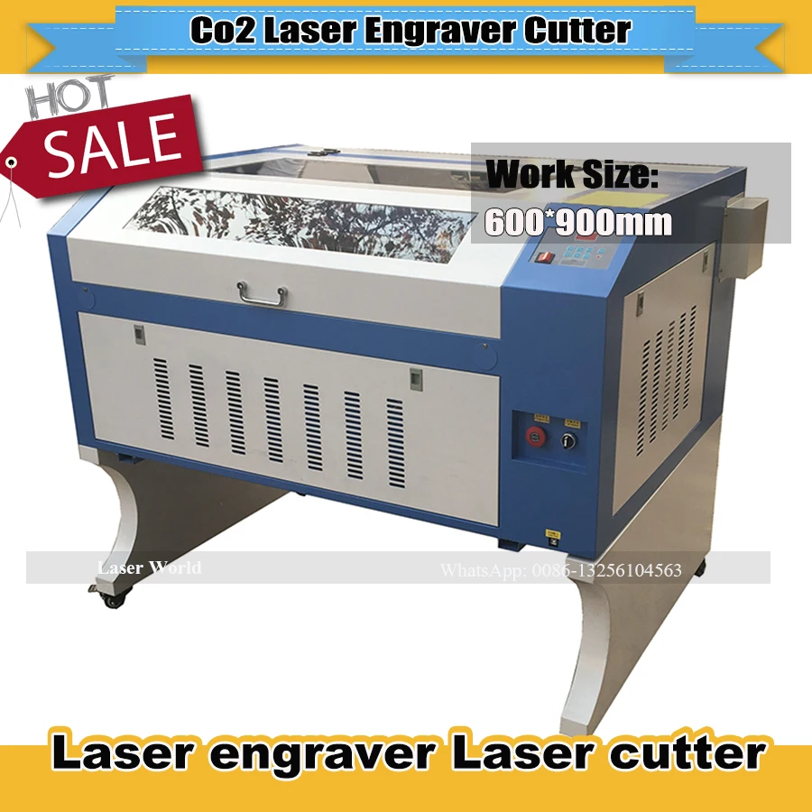

Lowest price!!! 100W CO2 laser engraver and cutting machine laser engraving machine TS6090 110V/220V support Coreldraw software