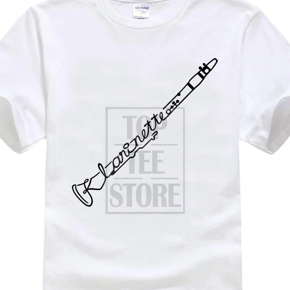 

New Men Summer Tops Casuals Shirts Clarinet Custom Music Suitable For Men And Women Casual Cotton T Shirt Tops Tees