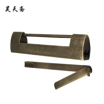 

[Haotian vegetarian] antique copper lock / Chinese decoration accessories copper / copper ornaments HTH-003