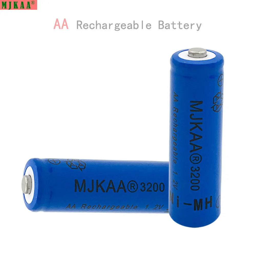 

12Pcs AA 1.2V Ni-MH 3200mAh Battery 2A Batteries 1.2V AA Rechargeable Battery NI-MH battery for Remote control Toys LED lights