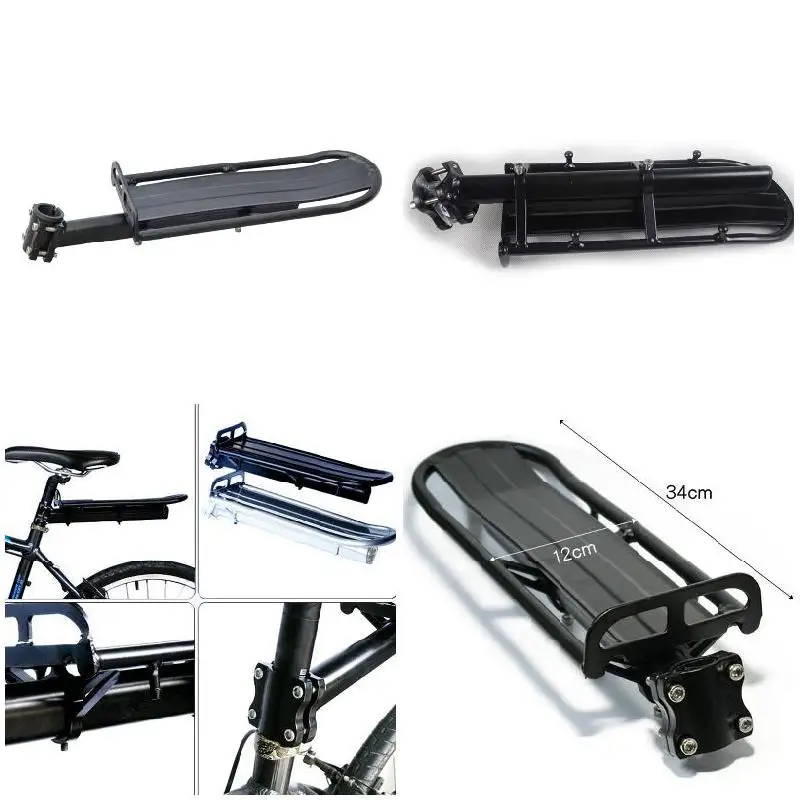 Flash Deal Bicycle Bike Rear Seat Post Rack Aluminum Alloy Retractable Mount For Cycling ZJ55 1