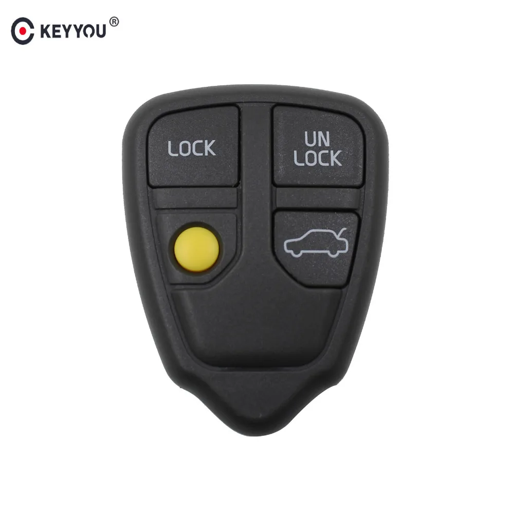 

KEYYOU Replacement 3+1 Buttons Remote Key Shell Case Car Key Fob For Volvo XC70 XC90 S40 S60 S70 S80 S90 V40 V70 V90 C70 Key