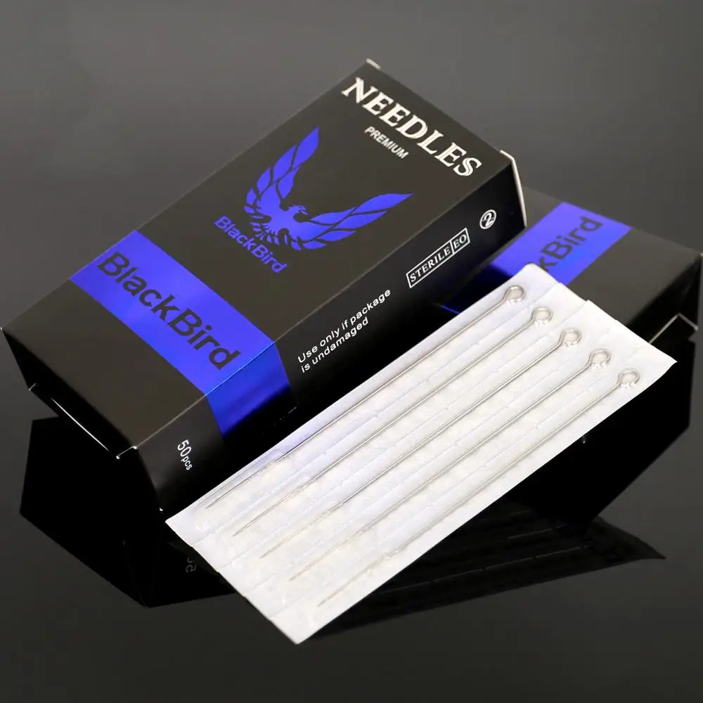 

50pcs/pack Assorted Sterilized Tattoo Needles Stianless Medical Disposable Permanent Makeup Microblading Round Liner Needles New