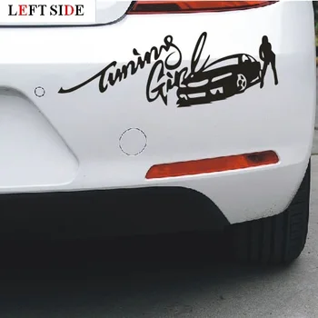 

LEFT SIDE Funny Car Stickers Personality Window Door Side Window Waterproof Racing Black and White Stickers Classical Film