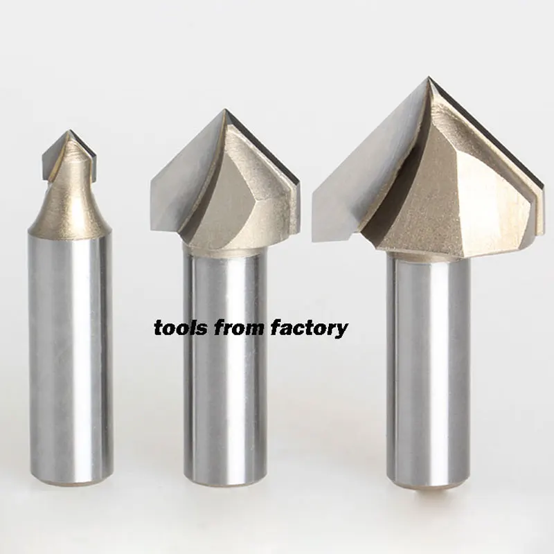 1 шт. режущие 3d биты V для дерева 1/2*3/4|cnc router bits|router bitcutter cnc |