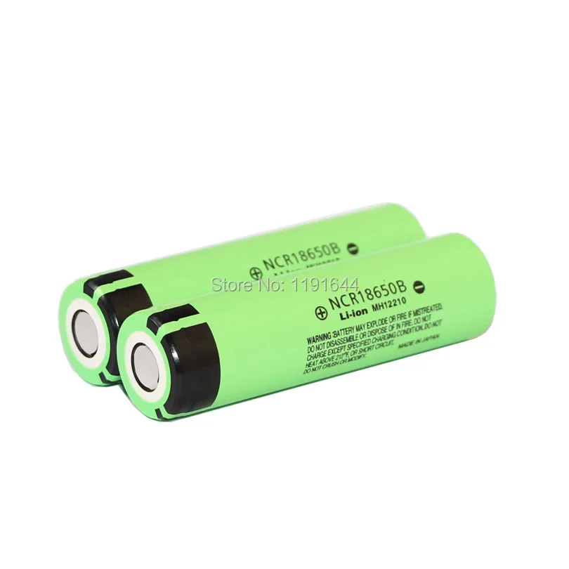 4 шт./лот, аккумулятор высокой емкости 3,6 V 18650 NCR18650B 3400mAh для Panasonic