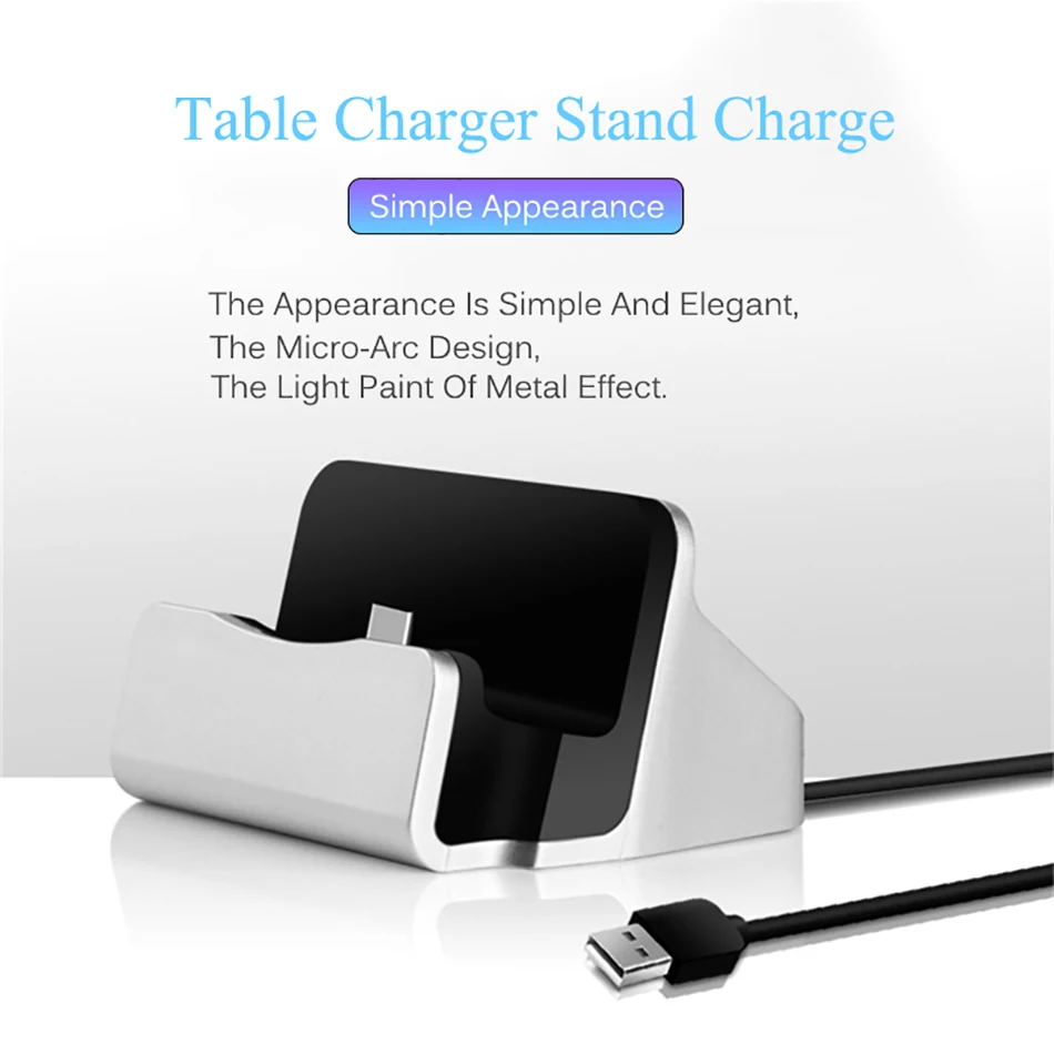 USB Pedestal Data Charger Dock Stand Station Charging For iphone 8 7 XR XS Desktop Cradle For Samsung Xiaomi Docking ladestation wallcharger