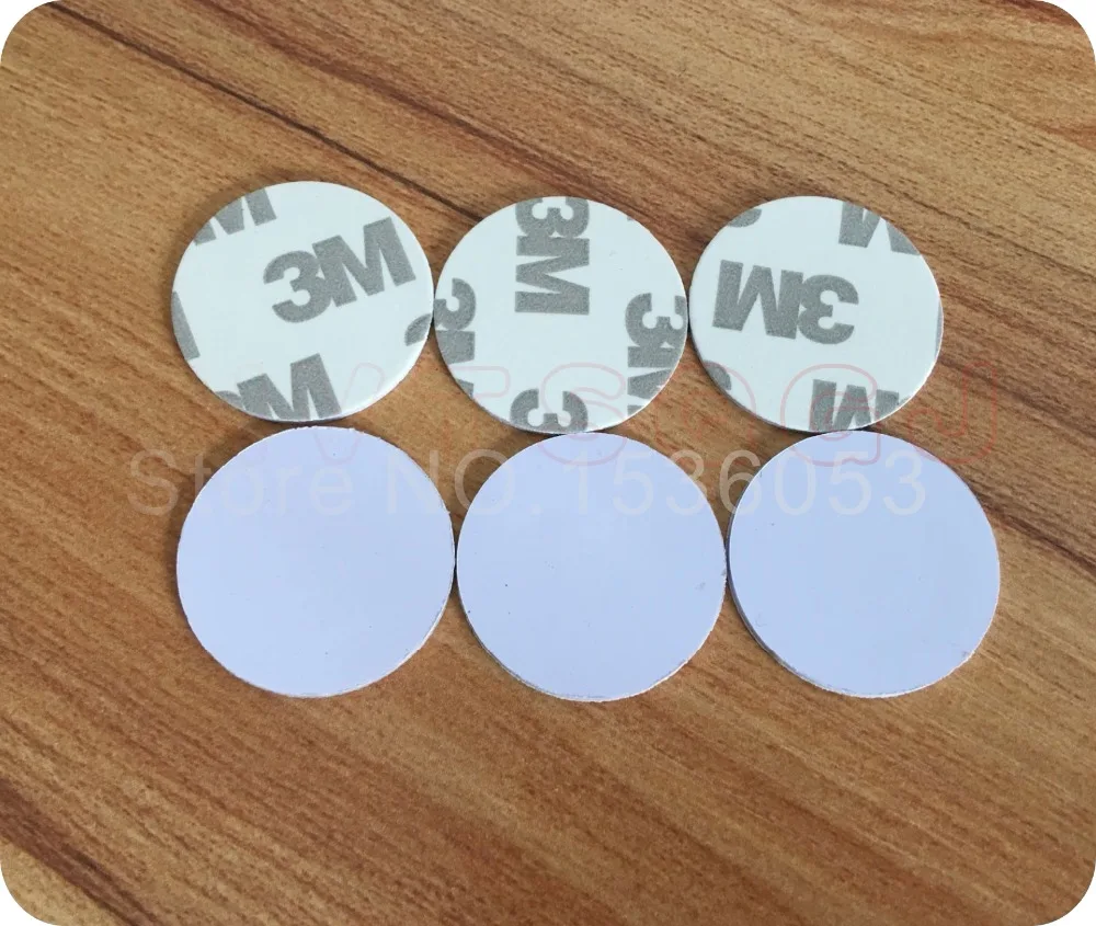 

50pcs 25mm 125 Khz RFID Cards ID 3M Sticker Coin Cards TK4100 Chip Compatible EM4100 For Access Control