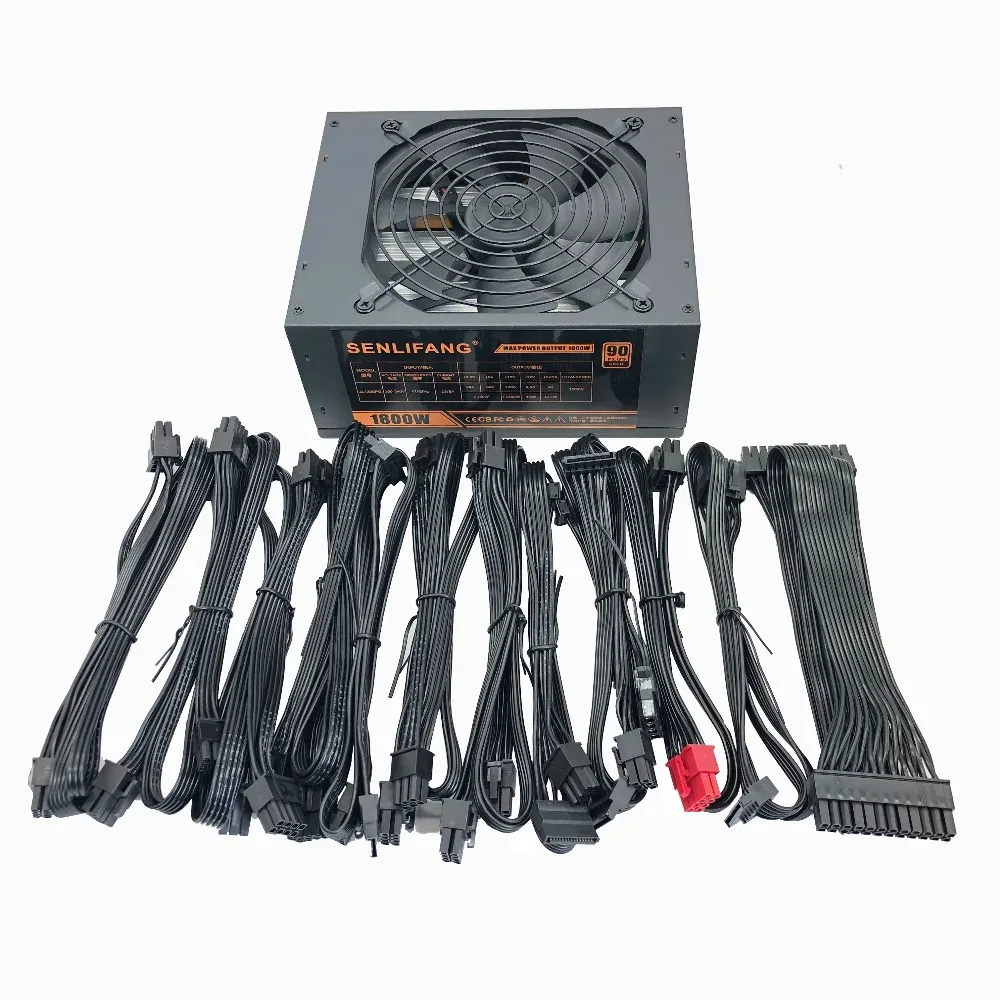 وحدة امدادات الطاقة الخادم التعدين 1800 واط الكامل atx السلطة emc يصلح لجميع أنواع bitcoin آلة التعدين pc 110 فولت-240 فولت