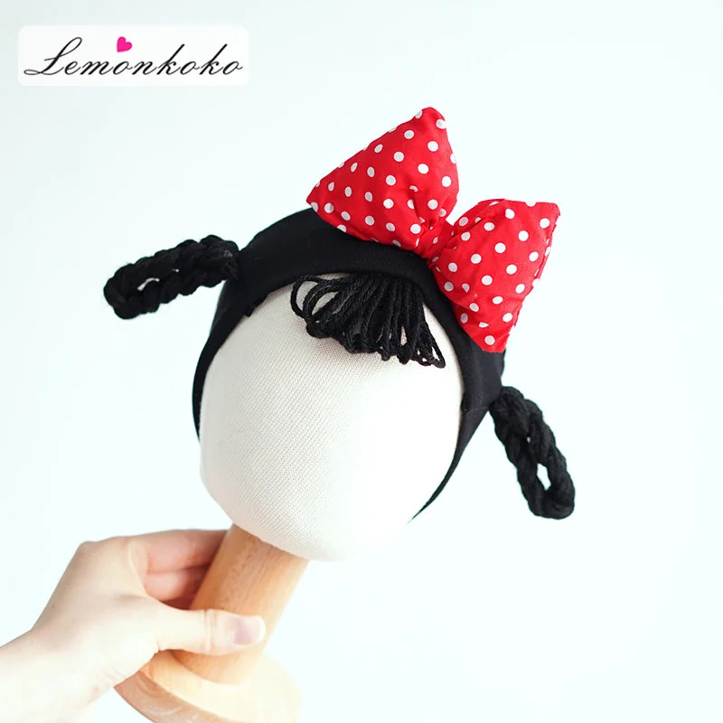 

Newborn Baby Headwear Fashion Headband Baby Girl Newborn Princess Wig Headband Pigtail For Infant Kids Hairband Accessories