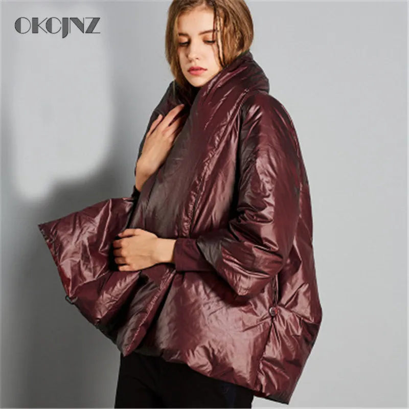 

Europe New Down jacket Female Short cloak section Thick Warm Women Jacket Autumn and Winter Fashion Female down Coat YY021