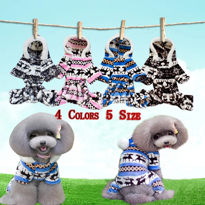 THigh Quality Warm Fawn Coral Fleece Winter Pet Dog Puppy Jacket