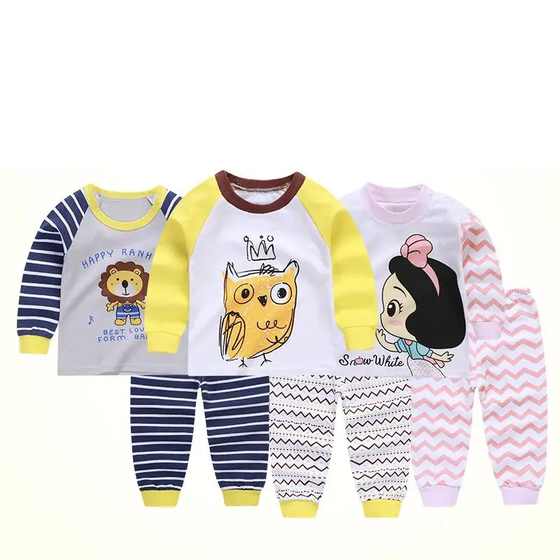 

Baby's Underwear Suit Pure Cotton Spring And Autumn Baby Boys Girls Long-sleeved Autumn Clothes And Trousers