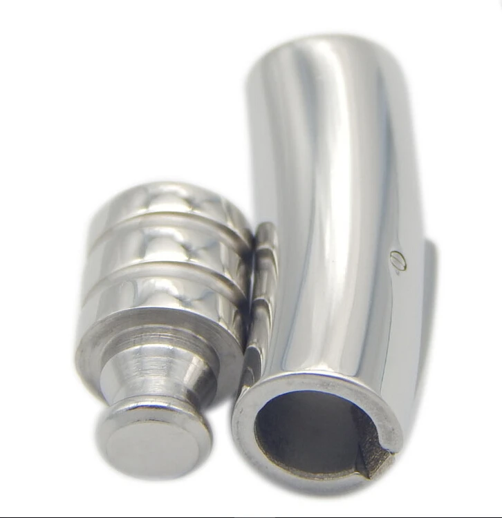 10pcs 3mm Bayonet Push Fermoirs En Cuir Cordes Extrémité Connecteur pour