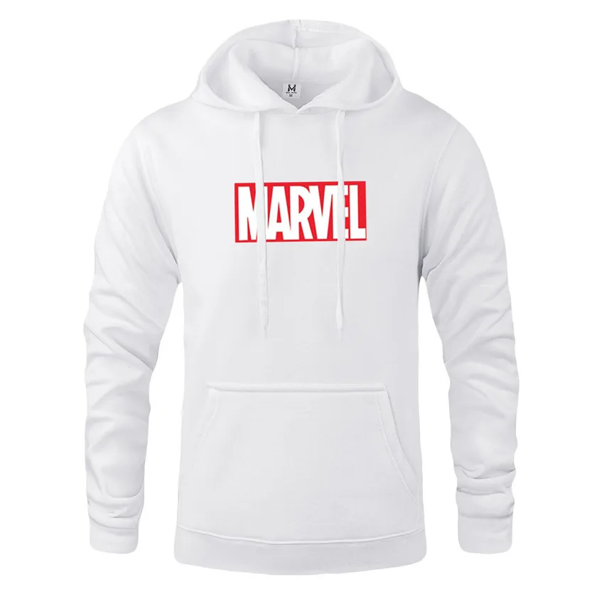

2019 New Hoodies Men Letter MARVEL Printed Men's Hoodie Sweatshirt Long Sleeve Slim Hooded Jacket Coat Man Sportswear