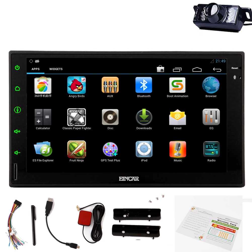 Best Android 5.1 Mirror No-DVD Tablet Capacitive EQ Radio 4-Core GPS Map 7" CD System Auto USB 2Din Navigator Car Stereo 12