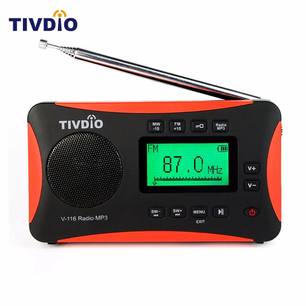 TIVDIO V 116 FM MW SW DSP Shortwave Transistor Radio Receiver Multiband