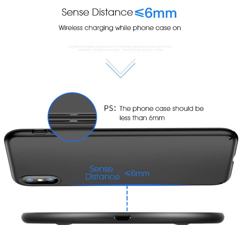 10W Qi Wireless Charger for iPhone X Xs MAX XR 8 plus Fast Charging for Samsung S8 S9 Plus Note 9 8 USB Phone Charger Dock Pad (4)