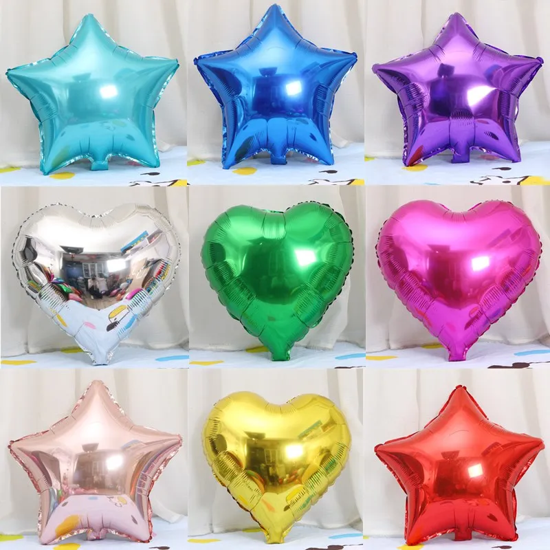 

Baby Shower 18Inch Rose Gold Pearl Star Heart Helium Foil Balloons Girl Boy Happy Birthday Party Wedding Decoration Air Balloon