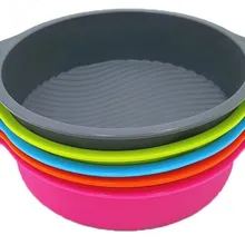 9 дюймов 28,5*24,5*6,2 см 175 г DlY круглая форма 3D силиконовая форма для торта жаропрочные Инструменты для выпечки, форма для выпечки, лоток для выпечки