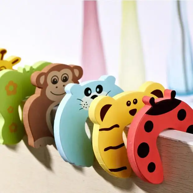 

Practical Cute 1pcs Child Kids Baby Cartoon Animal Jammers Stop Door Stopper Holder Lock Safety Guard Finger Protect Door Stops