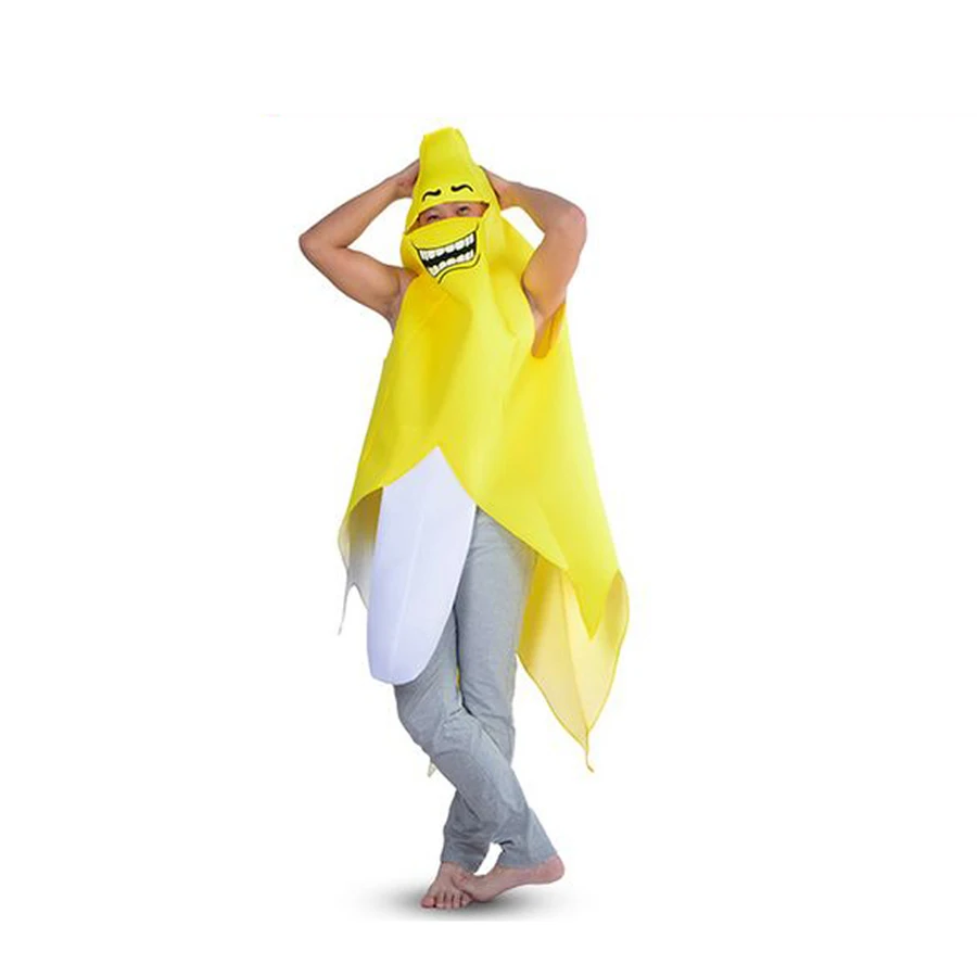 Сексуальный банан костюм для косплея смешной реквизит для взрослых мужчин мальчиков Хэллоуин Рождество карнавал вечерние новинки