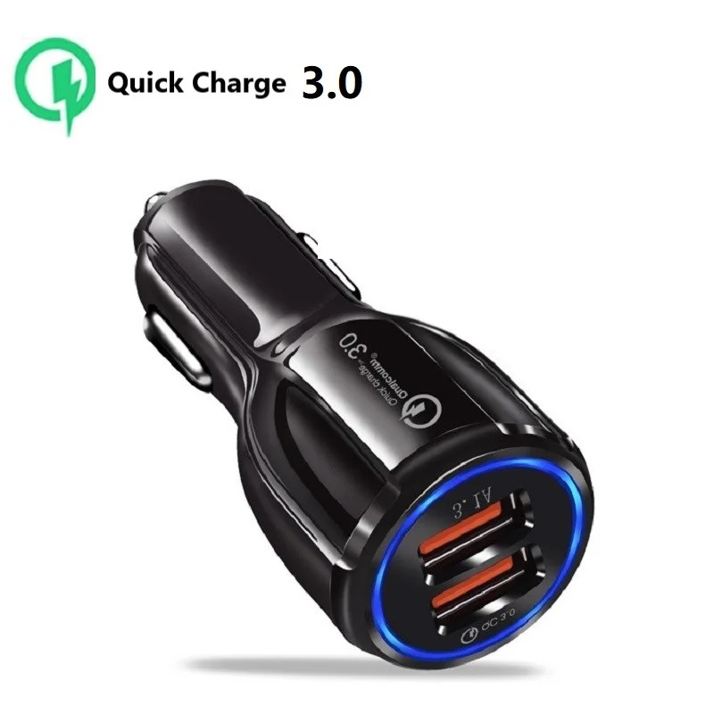 Автомобильное USB зарядное устройство Quick Charge 3,0 2,0 зарядное устройство для мобильного телефона для Lada Vesta Granta Kalina Niva Priora Vaz Largus 4x4 Xray 2107 2110