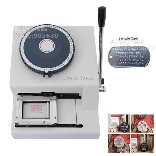 Wholesale Price Stainless Steel Metal Embossing Machine Dog Tag