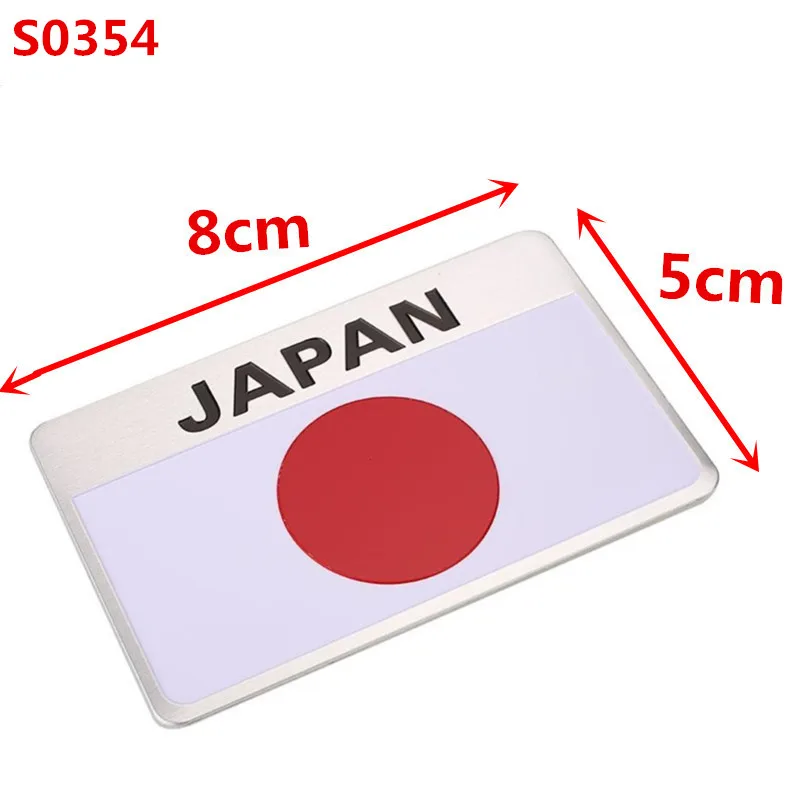 3D France Russia German Italy Flag Emblem Badge Sticker Decal Accessories for Peugeot Citroen Renault DS Toyota VW motorcycle sticker decals