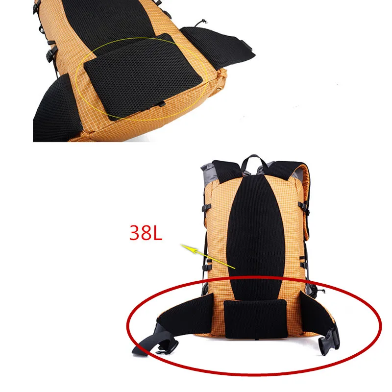 3F UL GEAR походный рюкзак для кемпинга 26L 38L Сверхлегкий безрамный походный рюкзак