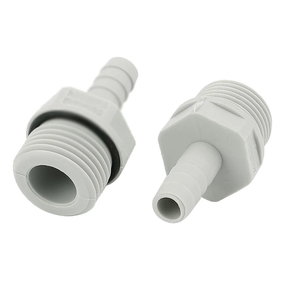 

2Pcs 1/2 BSP Male Thread Pipe Fitting to 8mm Barb Hose Tail Connector