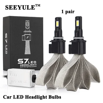 

1 pair SEEYULE 6000K 6400LM Car Headlights Car LED Light Bulbs H1 H3 H7 H8/H9/H11 880/881/H27 9005/HB3/H10 9006/HB4 Headlamp