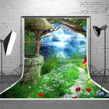 

New Arrival 1pc 1.5*2.1m Vinyl Fairy Tale Forest Studio Photo Photography Backdrop Background Prop