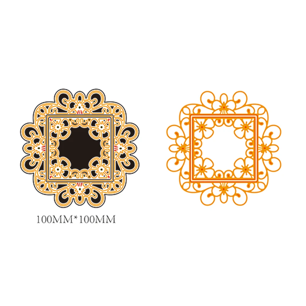 

2019 Peony lace frame Metal Steel Cutting Dies DIY Scrapbooking Album Photo Card Making Handcrafs Embossing Dies