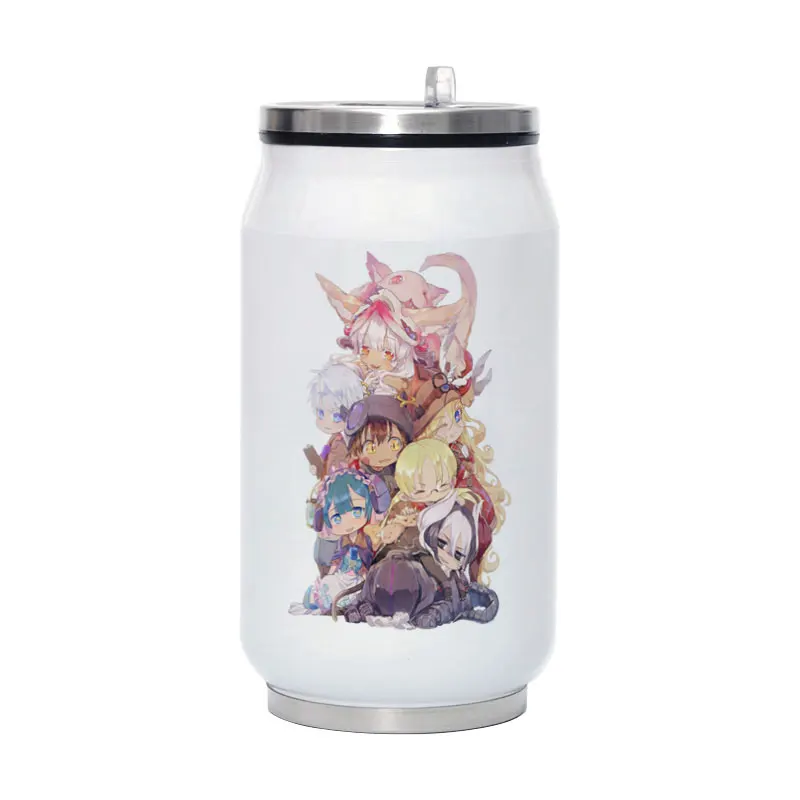 

Anime Made in Abyss Travel Water Bottle 280ML Stainless Steel Coffee Vacuum Flask Portable Mug Y014