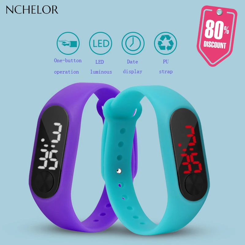 colorful digital watches