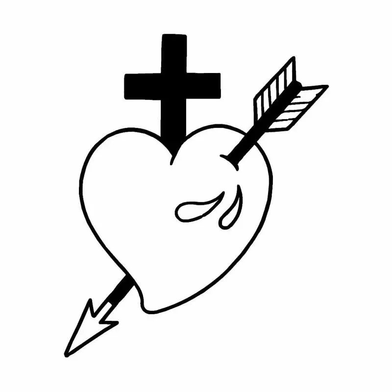 

12.3 * 15.2CM Heart Broken Personalized Bumper Stickers Original Vinyl Decals Car Styling