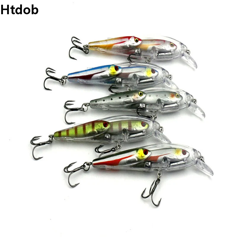 

Htdob Minnow Fishing Lure Group Of Fish Long Shot Artificial Bait Crankbait Fishing Hooks Crank Baits rudra poppers