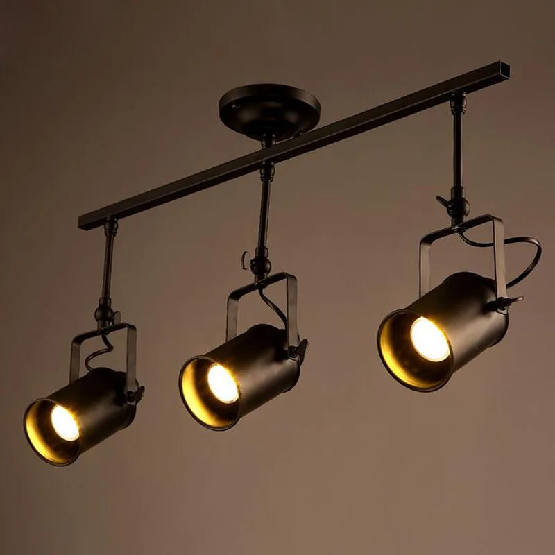 

Ceiling Lights Spot light Track Light LED Wall Lamp Loft RH American Industrial Retro Black Lighting Led Wall Sconce ZXD0019