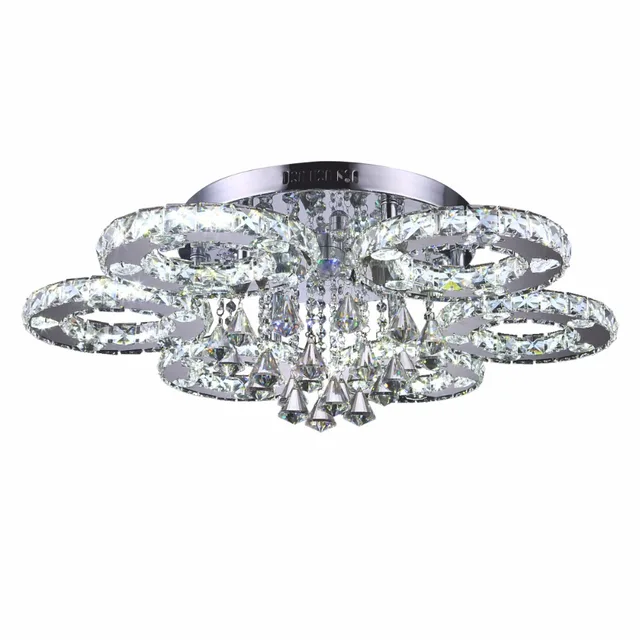 Ecolight Modern LED Crystal Ceiling lights Remote Control Flush Mount