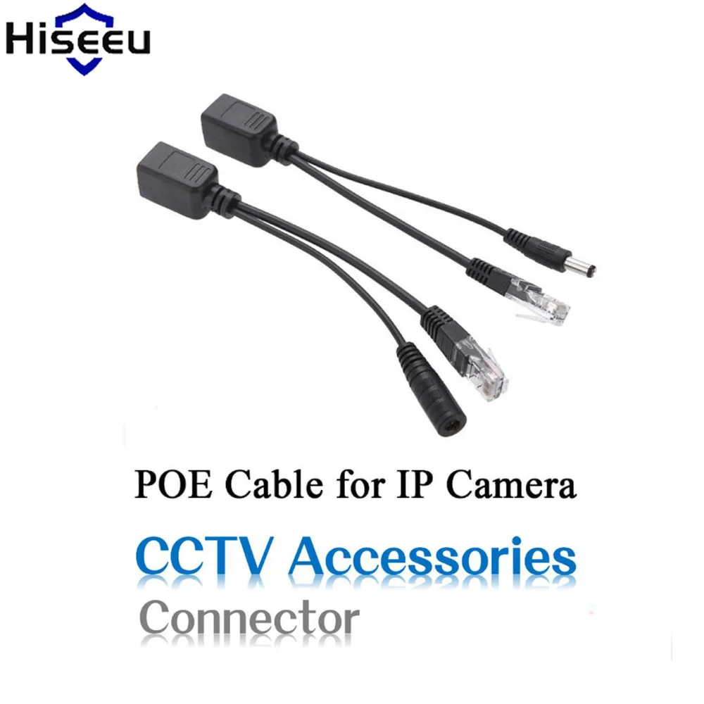 

Hiseeu POE Splitter POE Adapter Cable Tape Screened POE Switch Cable Injector Power Supply 12V synthesizer Separator Combiner