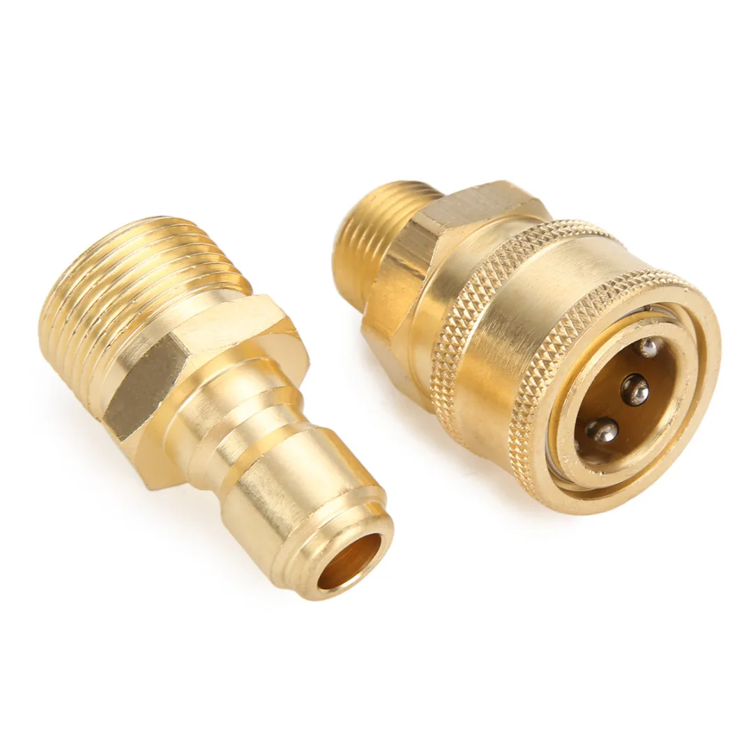

Mayitr 2Pcs M22 Quick Release Adapter Connecter Coupling 14.8MM For Garden Pressure Washer Irrigation joints