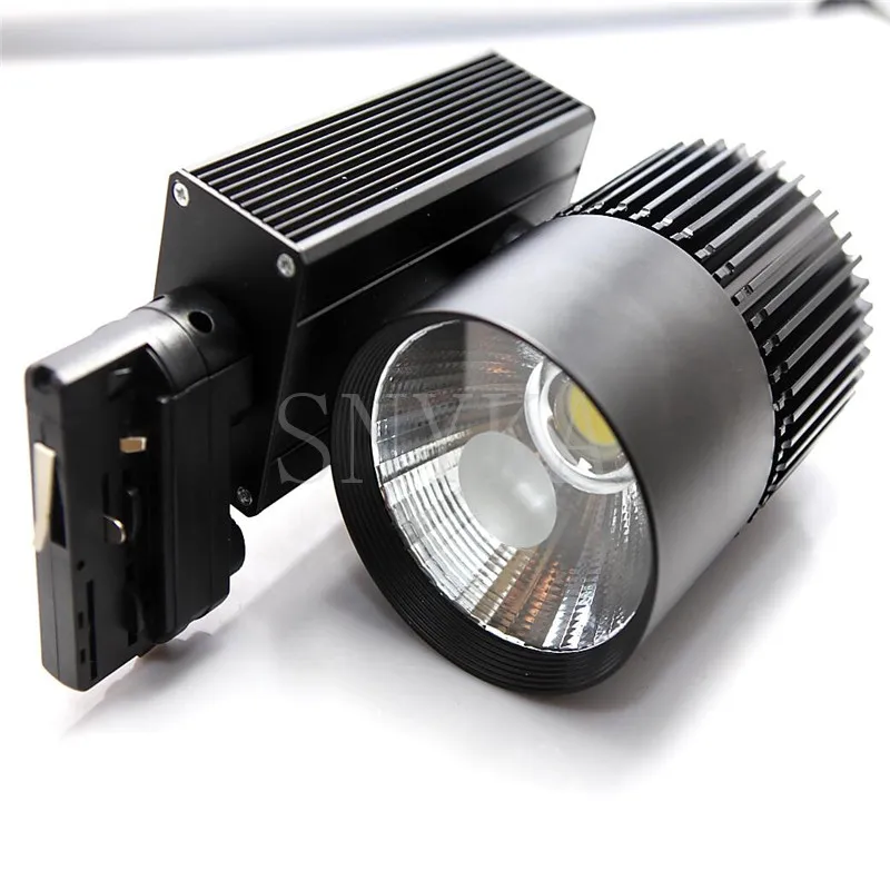 LED 매립형 천장 조명, COB LED 트랙 조명, 산업용 조명, 조도 조절 가능, 40W 레일 램프, 40W, 2 와이어, 3 와이어, 4 와이어
