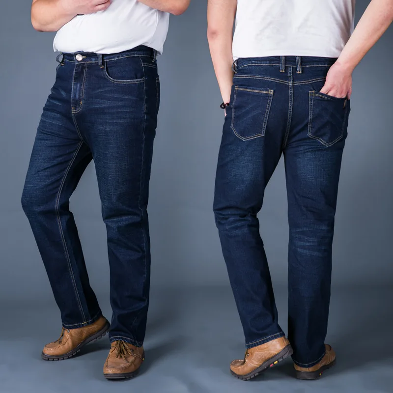 2018 new fertilizer plus high waist fat pants loose large size casual men's jeans 30 31 32 33 34 36 38 40 42 44 46 48